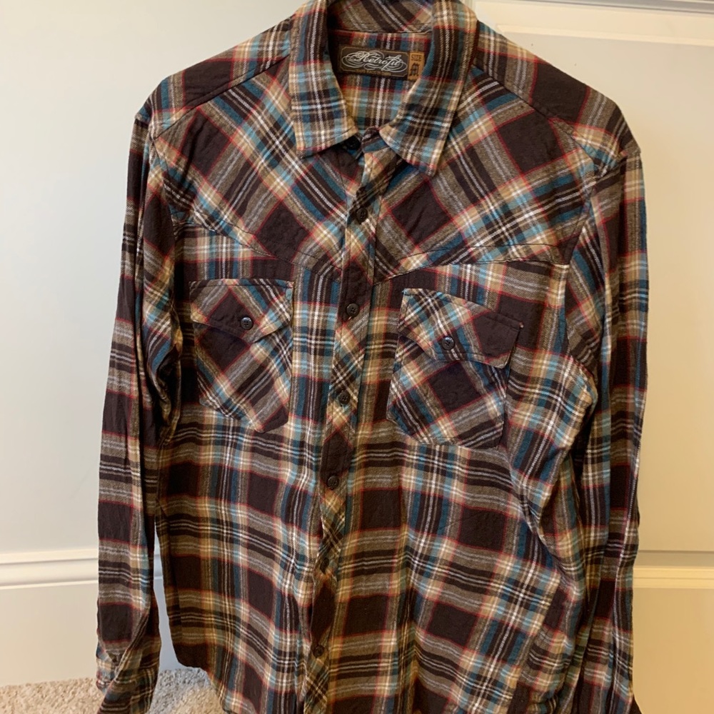 Flannel button down